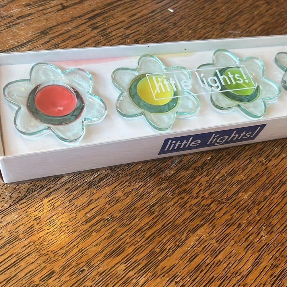 New crate & barrel little lights! Poppy candles